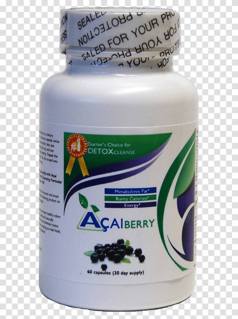 Acai Berry Detox Cleanse, Cosmetics, Deodorant, Bottle, Plant Transparent Png