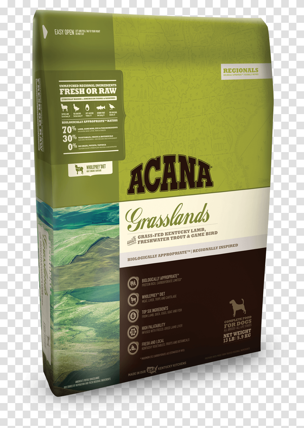Acana Grasslands Cat Food, Book, Flour, Powder, Plant Transparent Png