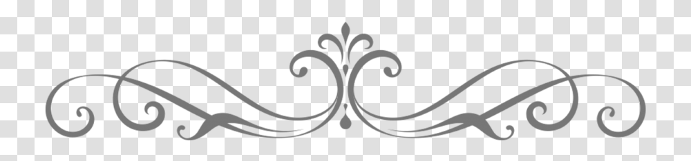 Accent Vector Scroll Pattern Picture Wedding Border Line, Stencil, Floral Design Transparent Png