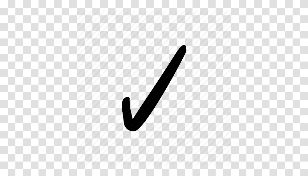 Accept Check Mark Ok Tick Yes Icon, Silhouette, Handwriting, Brush Transparent Png