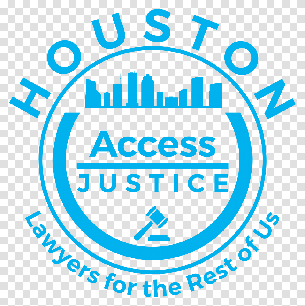 Access Justice Houston Accessjusticehouston, Label, Logo Transparent Png