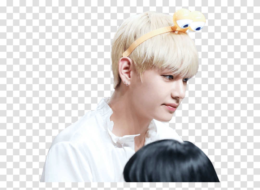 Accessorybangshair Coloringearlong Hairwighair Blond, Person, Head, Hat Transparent Png