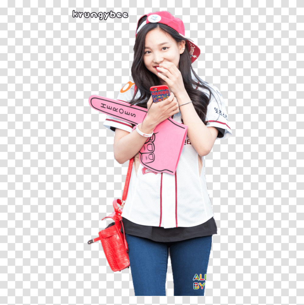 Accessorysmilebeanie Nayeon Twice 2018, Person, Female, Girl Transparent Png