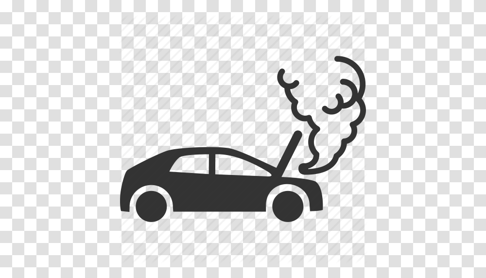 Accident Broken Car Casualty Heat Mishap Smoke Icon, Tool, Lawn Mower, Tire, Airplane Transparent Png