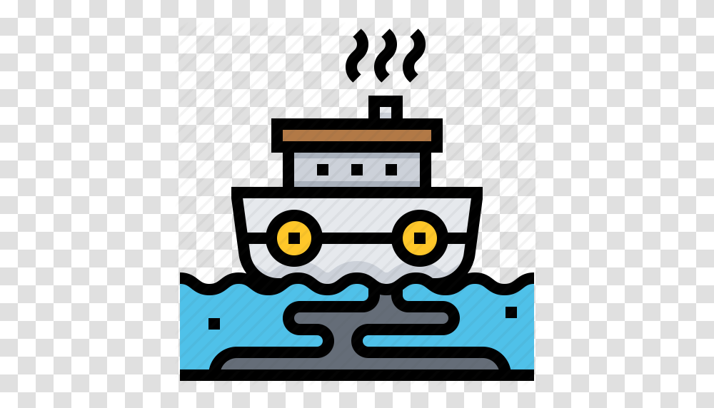 Accident Oil Pollution Ship Spill Icon, Robot, Doodle, Drawing Transparent Png