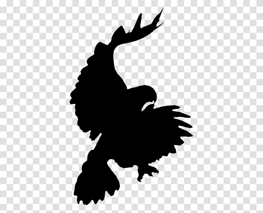 Accipitridae Red Tailed Hawk Bird Silhouette, Gray, World Of Warcraft Transparent Png
