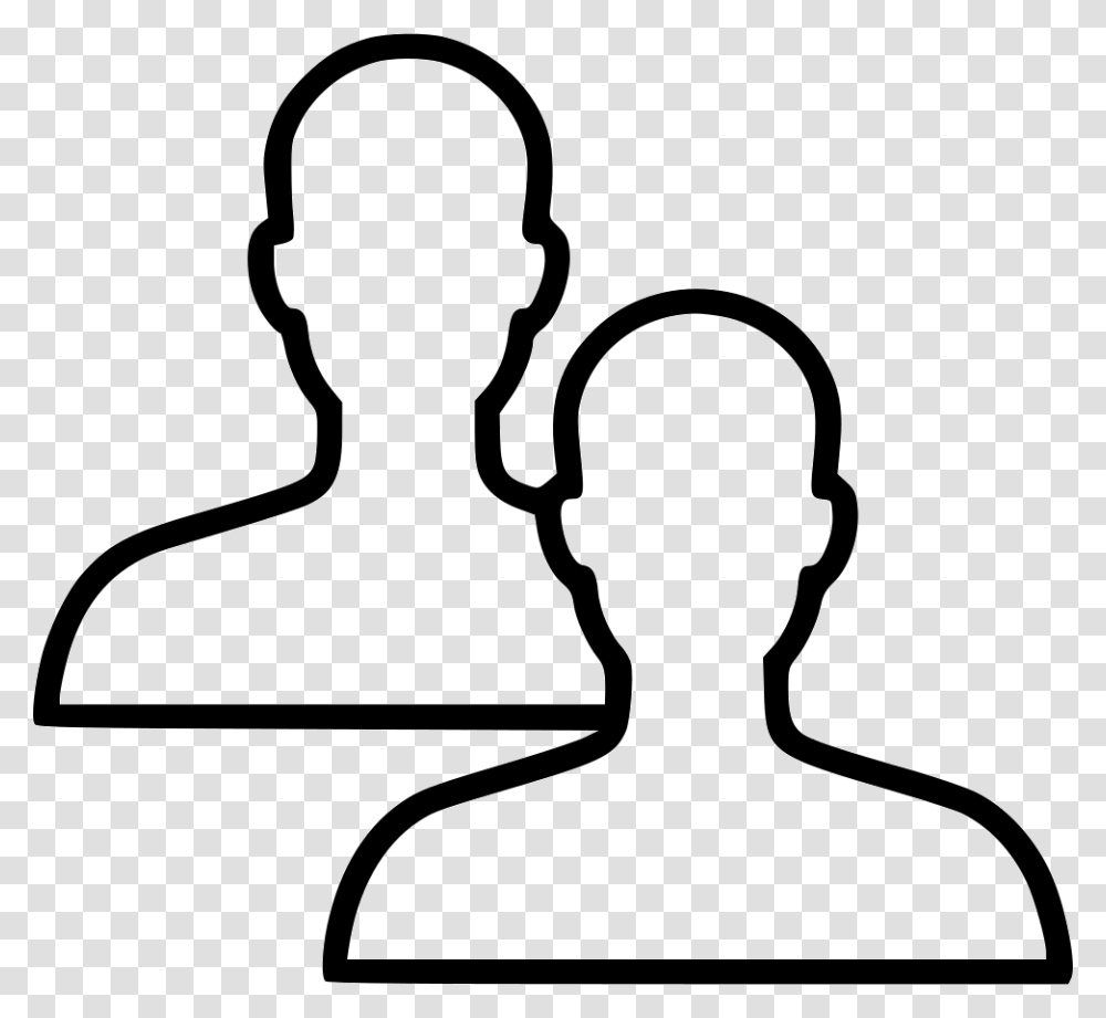 Account Faces Members People Profile Team Users Icon Man, Audience, Crowd, Silhouette, Speech Transparent Png