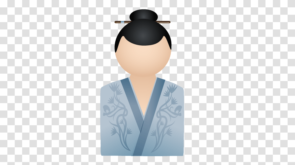 Account Profile Female Woman Kimono Human Blue People Icon, Clothing, Face, Robe, Fashion Transparent Png