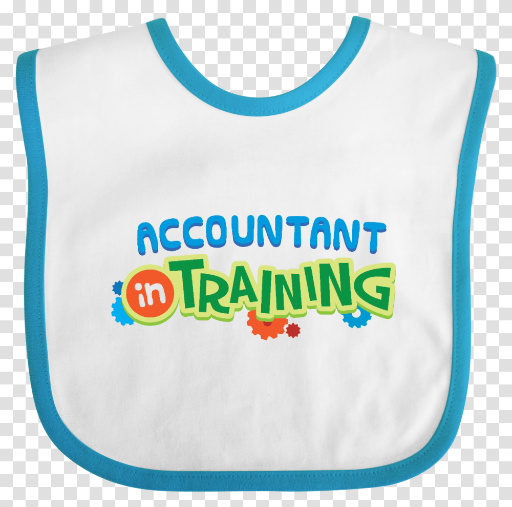 Accountant In Training Baby Bib White And Turquoise Active Tank, T-Shirt, Apparel Transparent Png