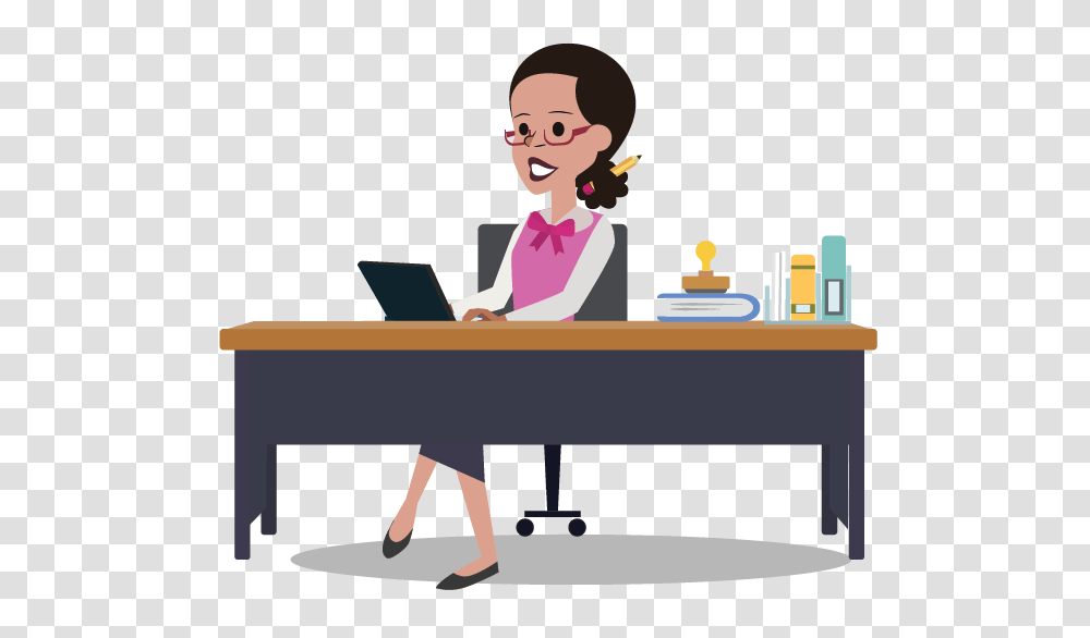 Accountants Clipart Clip Art Images, Sitting, Person, Human, Desk Transparent Png