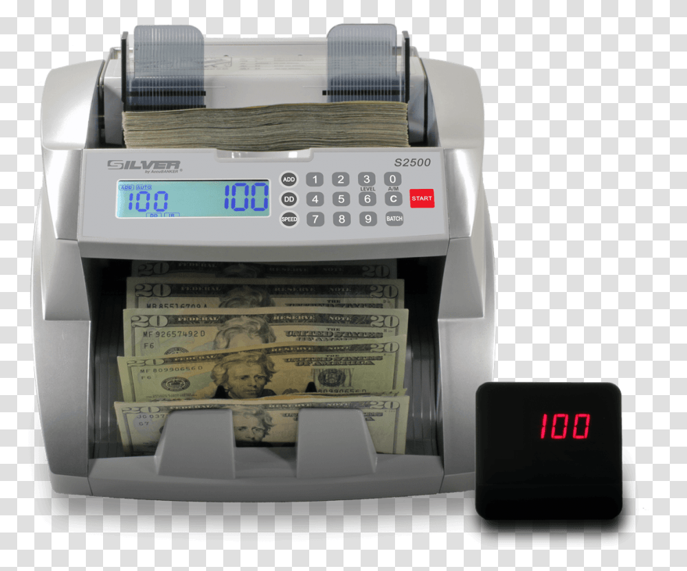 Accubanker Bill Counter, Machine, Box, Printer Transparent Png
