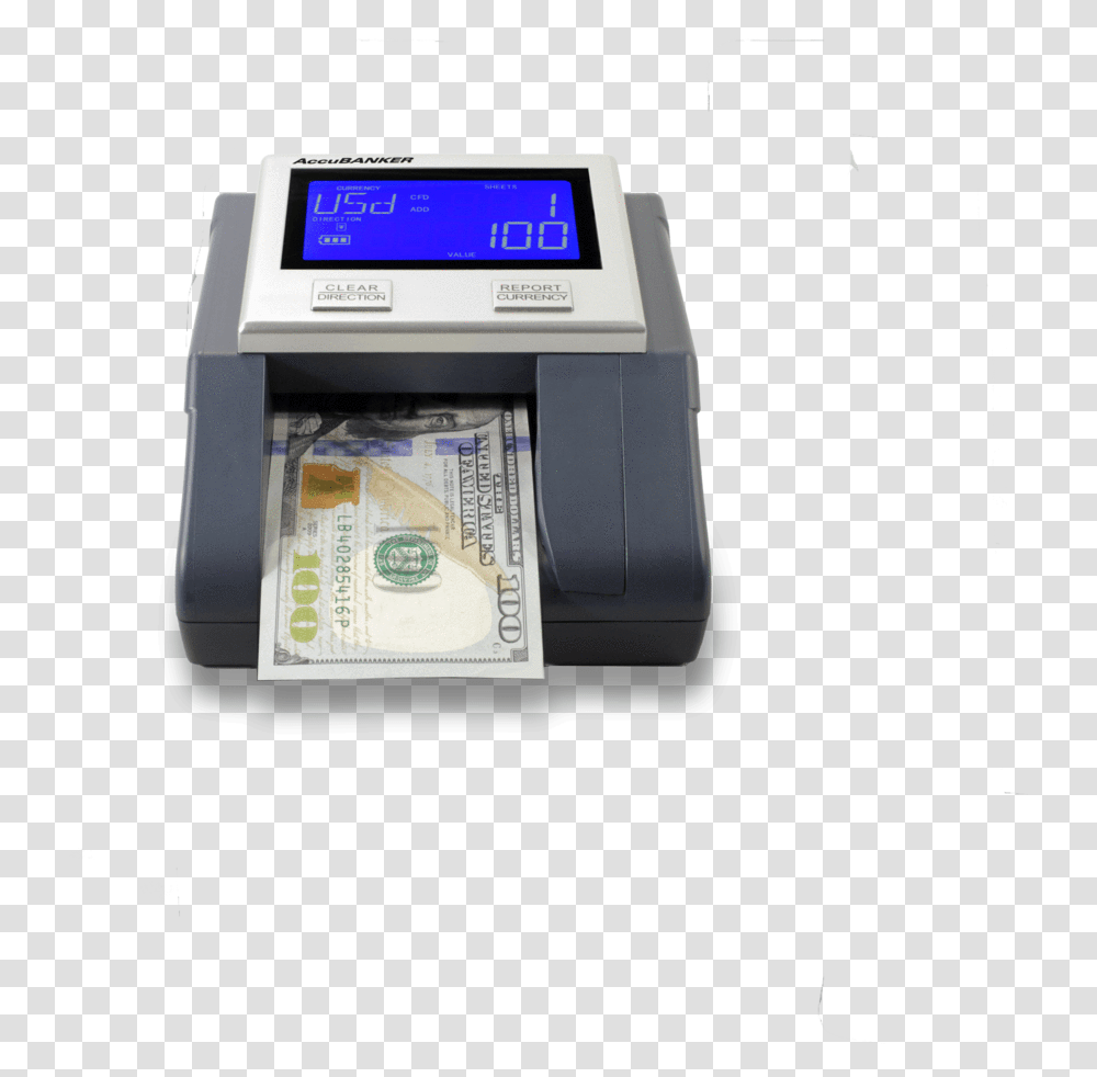 Accubanker Counterfeit Detector, Machine, Printer, Label Transparent Png
