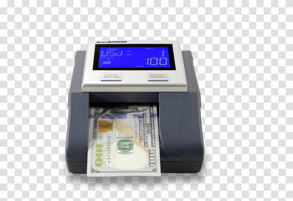 Accubanker D585 Counterfeit Detector Accubanker Multi Scanix, Machine, Printer, Label Transparent Png