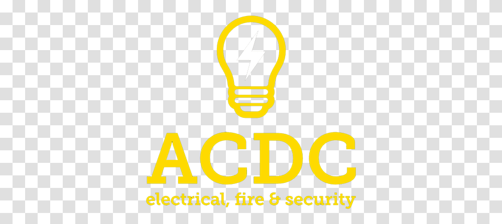 Acdc Electrical - Fire And Security Across The Light Bulb, Lightbulb, Text Transparent Png