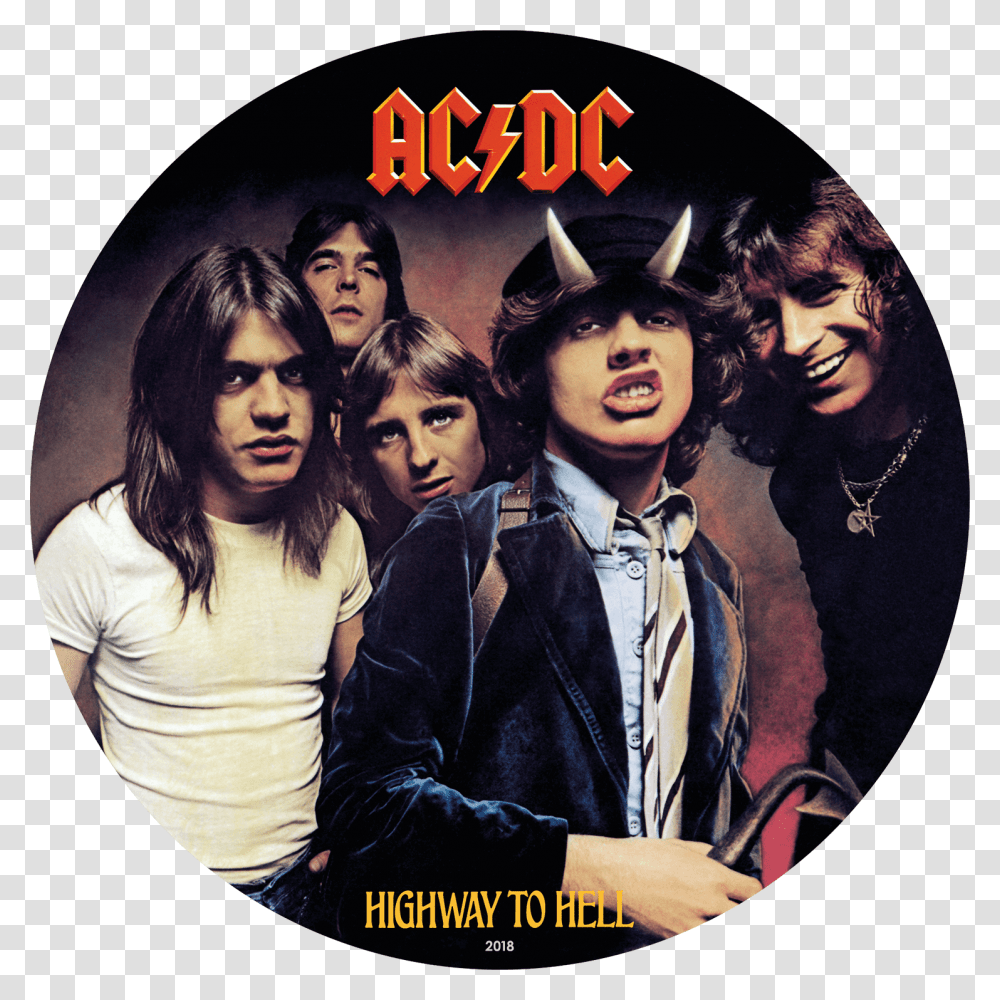 Acdc Highway To Hell Album Cover, Person, Human, Disk, Performer Transparent Png