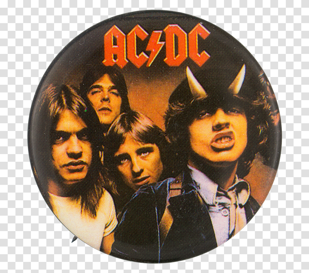 Acdc Highway To Hell Group Music Button Museum De Acdc Highway To Hell, Person, Human, Logo Transparent Png