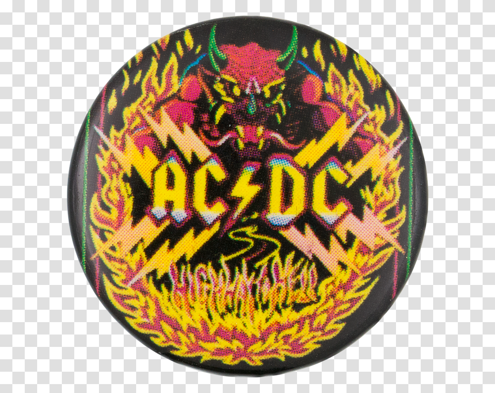 Acdc Highway To Hell Music Button Museum Artwork Ac Dc Highway To Hell, Logo, Trademark, Rug Transparent Png