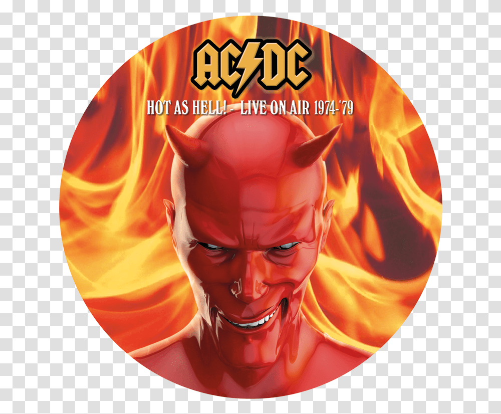 Acdc Hot As Hell Picture Disk FrontTitle Acdc Ac Dc Hot As Hell, Person, Human, Dvd Transparent Png