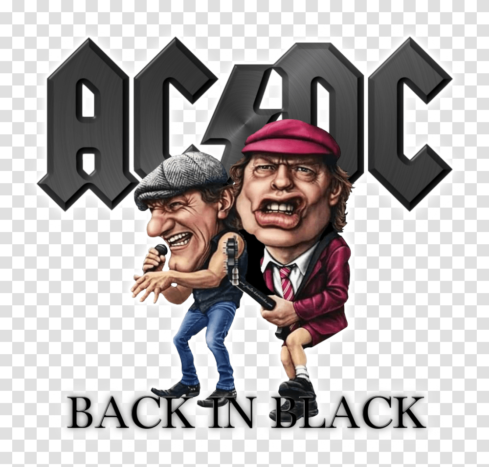 Acdc White Background, Person, People, Poster, Advertisement Transparent Png