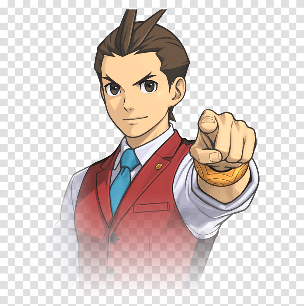 Ace Attorney Clipart Apollo Justice Spirit Of Justice, Hand, Person, Human, Tie Transparent Png