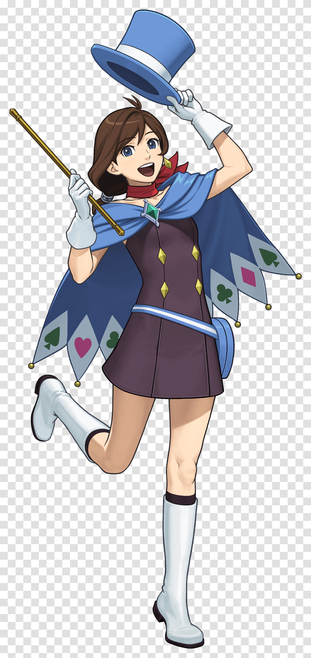 Ace Attorney Clipart Trucy Ace Attorney Headcanons, Person, Costume, Manga Transparent Png