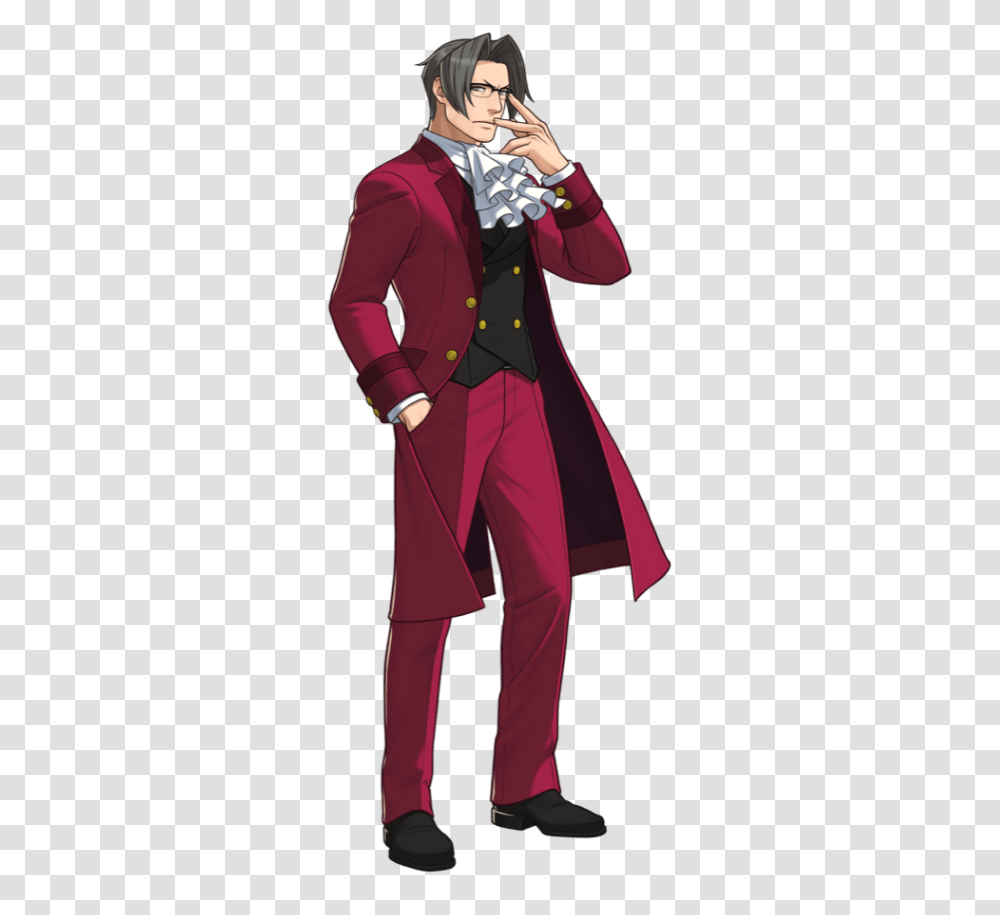 Ace Attorney Dual Destinies Miles Edgeworth, Person, Costume, Performer Transparent Png