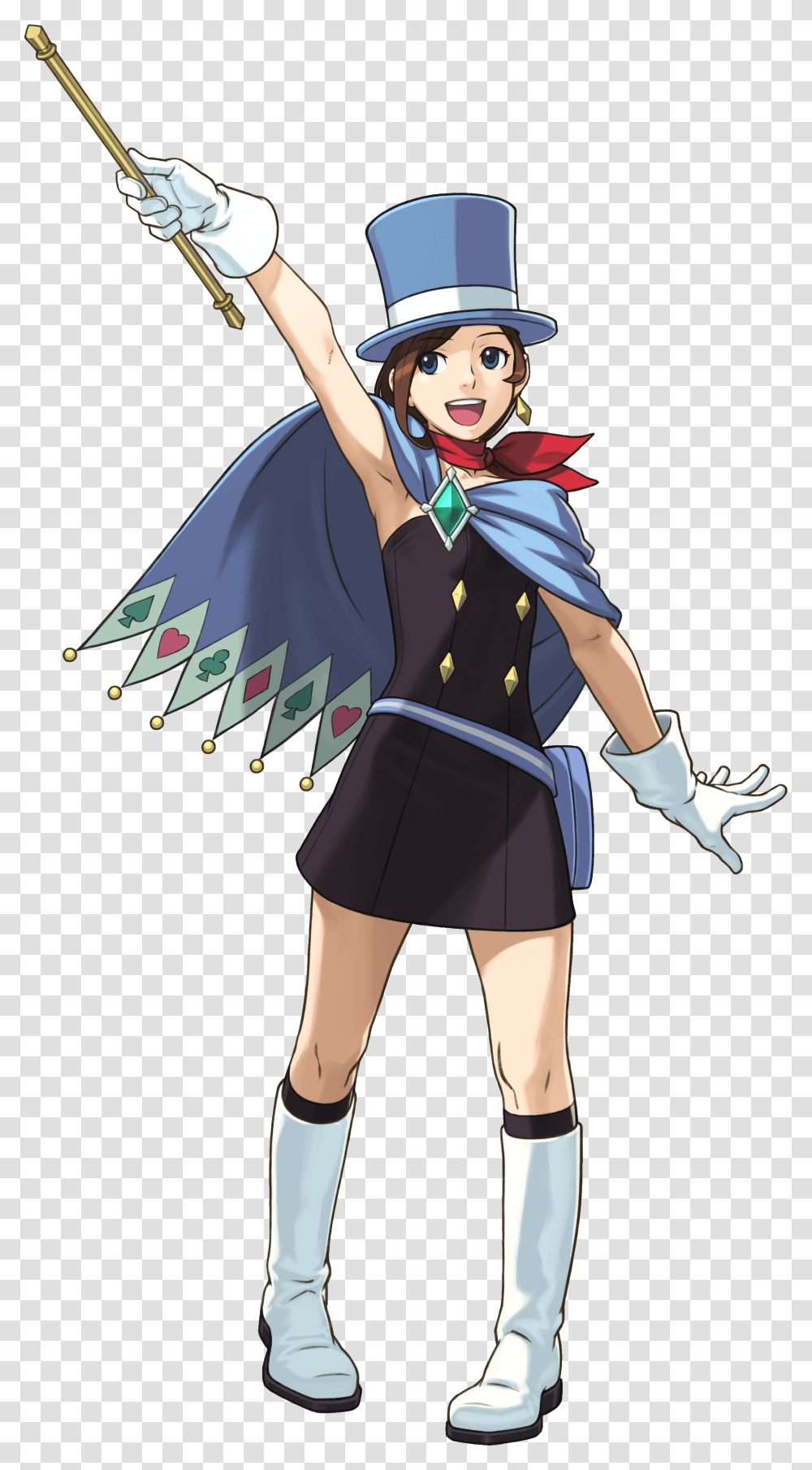 Ace Attorney Trucy Wright, Manga, Comics, Book, Costume Transparent Png
