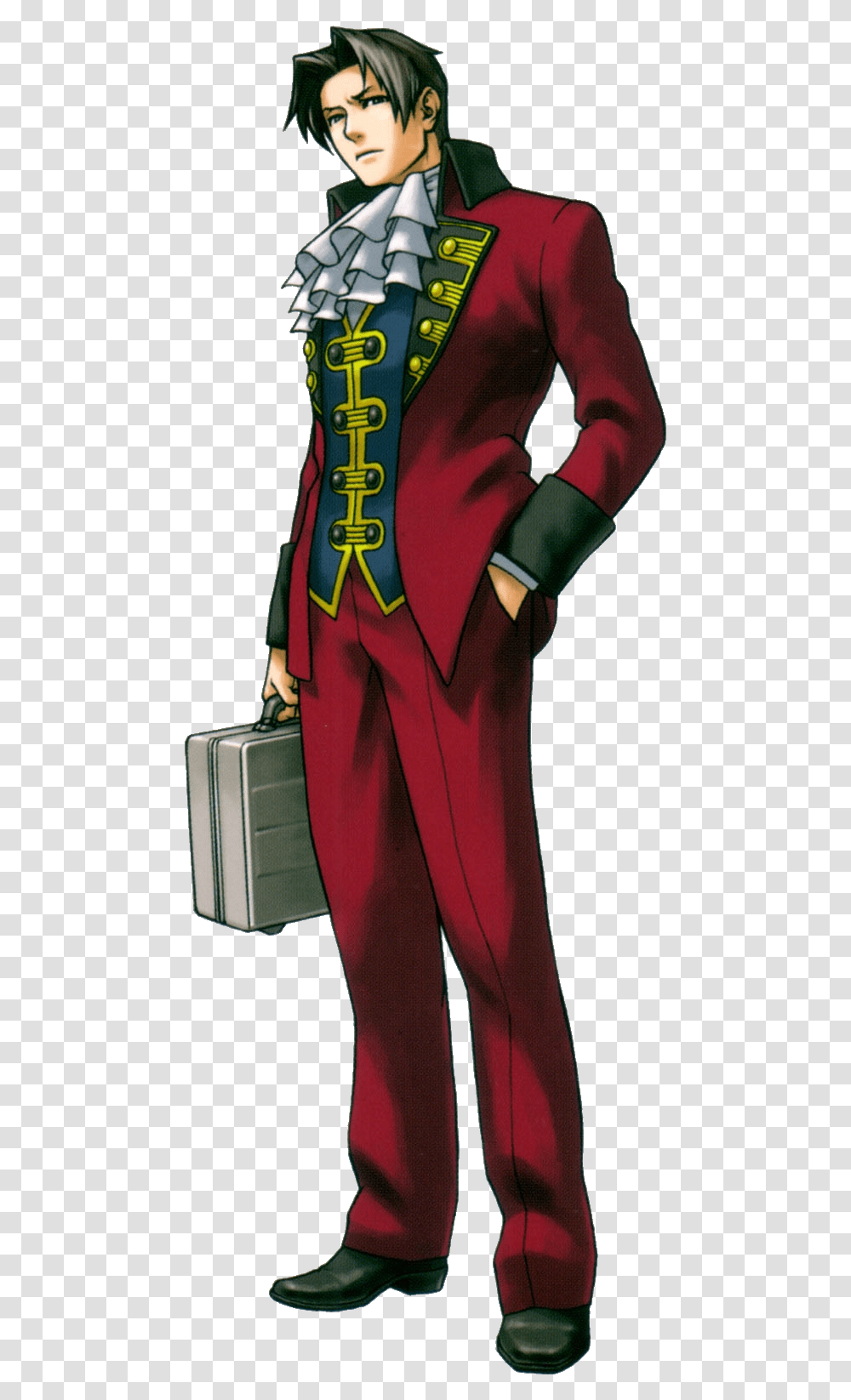 Ace Attorney Wiki Ace Attorney Trials And Tribulations Edgeworth, Apparel, Person, Human Transparent Png