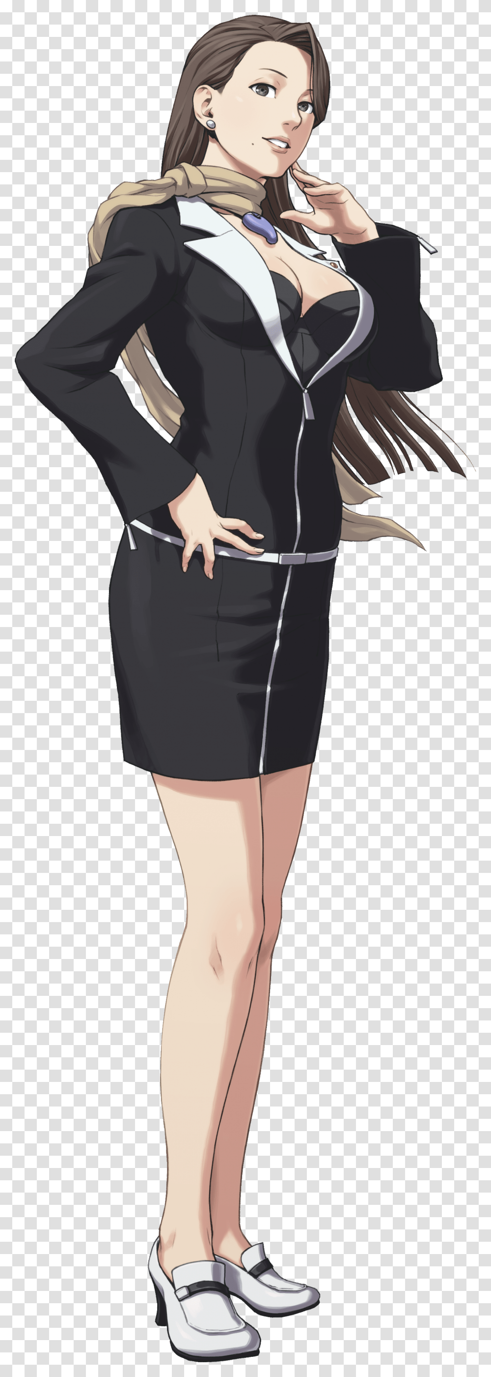 Ace Attorney Wiki Phoenix Wright Mia Fey, Apparel, Dress, Person Transparent Png
