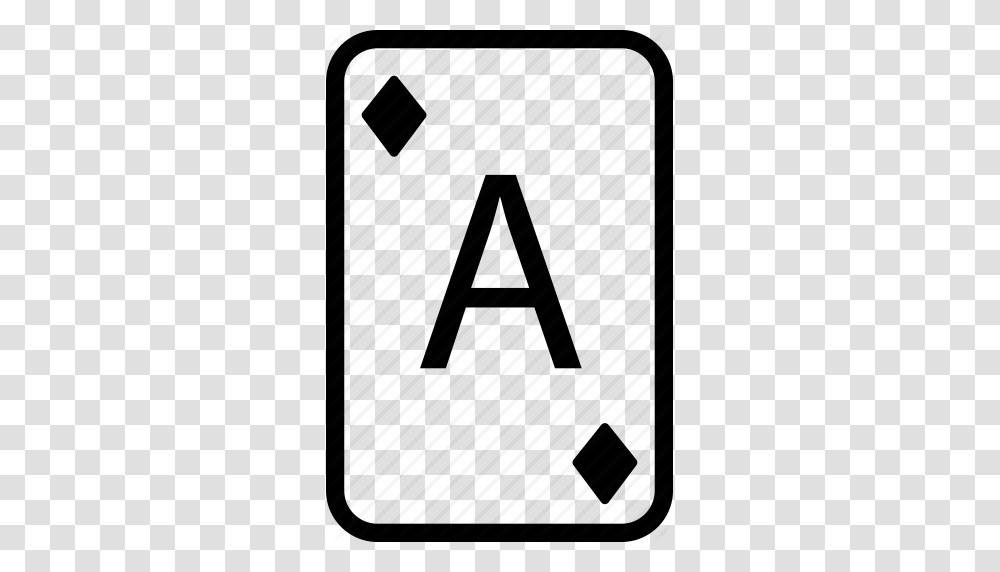 Ace Card Diamonds Playing Poker Icon, Alphabet, Triangle, Piano Transparent Png