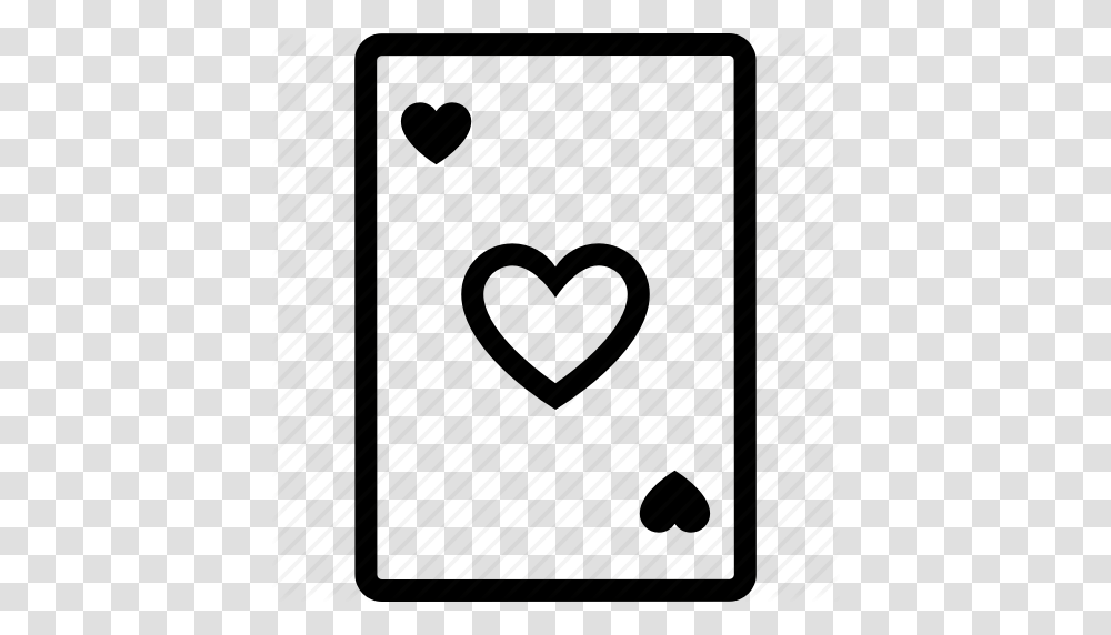 Ace Card Hearts Of Poker Icon, Alphabet, Number Transparent Png