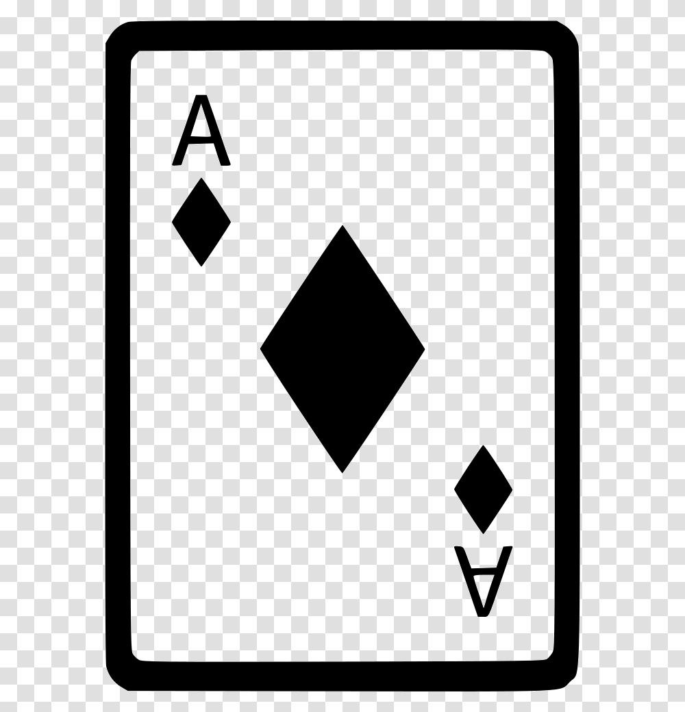 Ace Of Diamonds Card Poker Icon Free Download, Number, Road Transparent Png