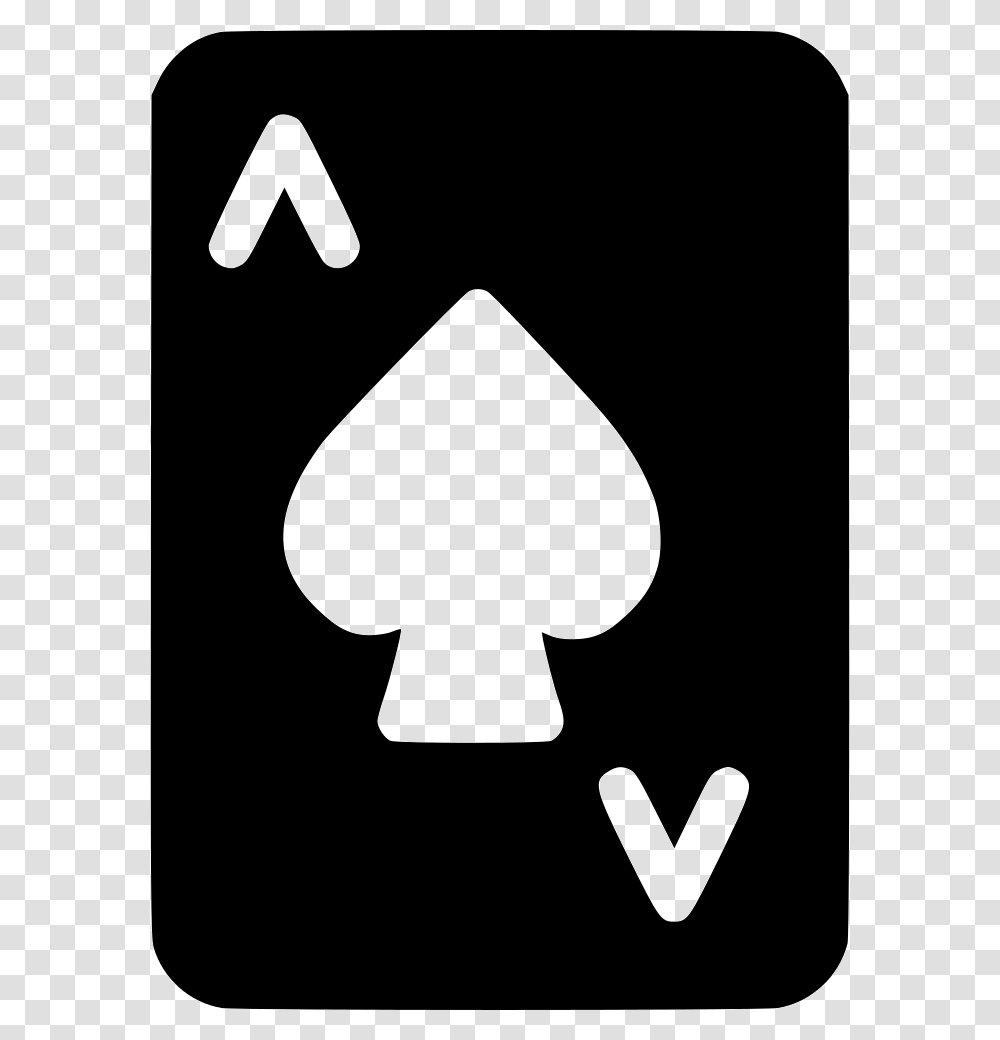 Ace Of Spades Icon Free Download, Label, Silhouette Transparent Png