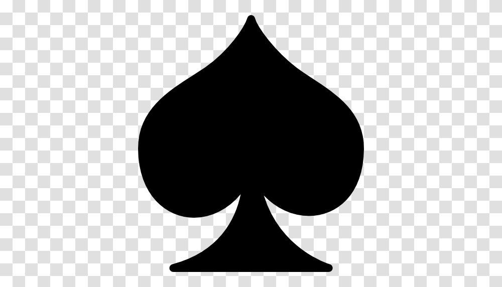 Ace Of Spades, Silhouette, Stencil, Label Transparent Png