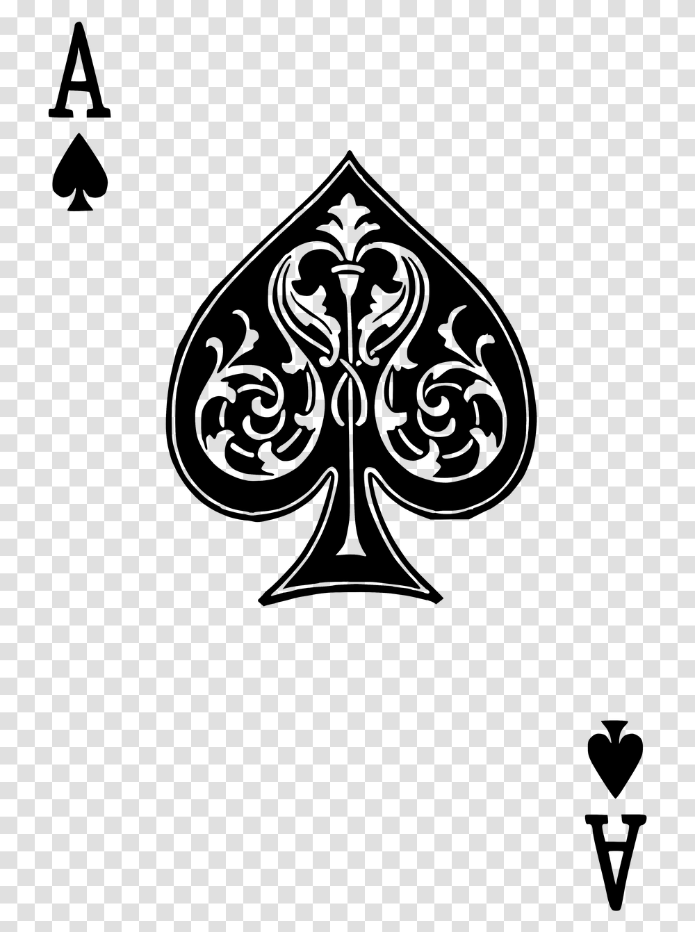 Ace Of Spades Spade Playing Card Designs, Gray, World Of Warcraft Transparent Png