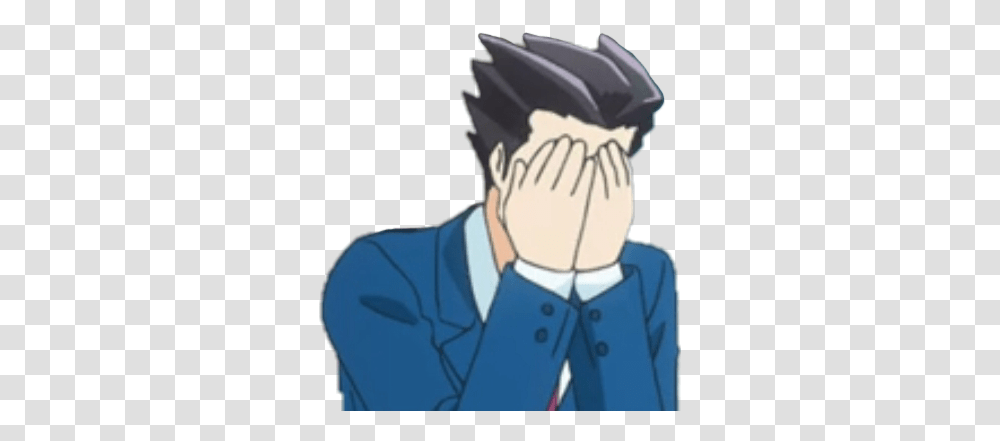 Aceattorney Phoenixwright Sticker By Heaven Leigh Phoenix Wright Cute Anime, Person, Clothing, Art, Comics Transparent Png