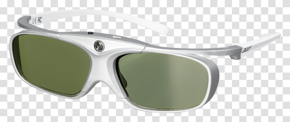 Acer E4w Dlp 3d Shutter Glasses White Sunglasses, Goggles, Accessories, Accessory Transparent Png