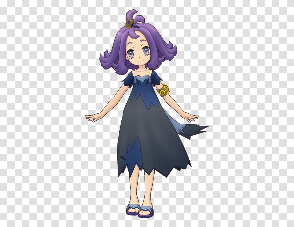 Acerola Pokemon Sun And Moon Acerola, Clothing, Dress, Costume, Person Transparent Png