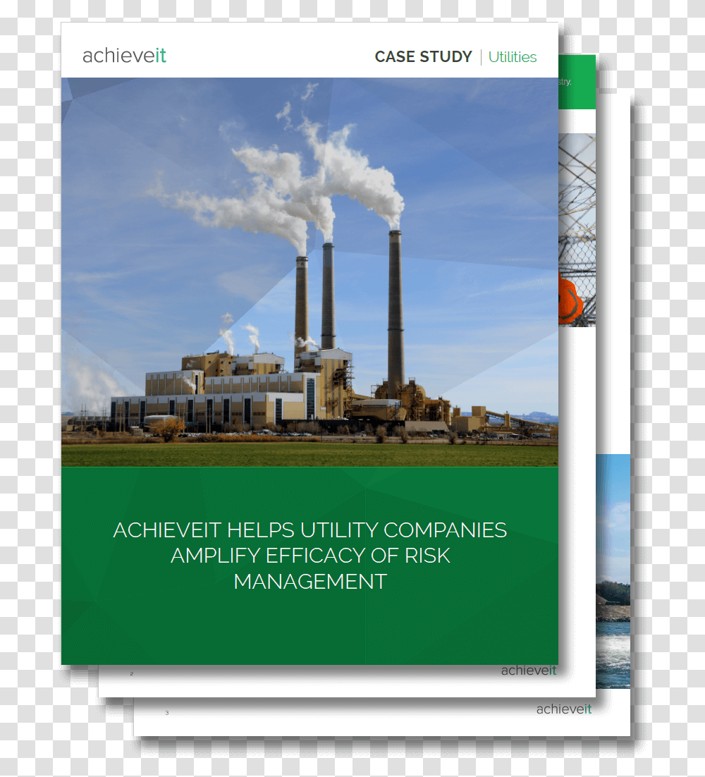 Achieveit Helps Utility Companies Amplify Efficacy Factory Burning Fossil Fuels, Building, Power Plant, Advertisement Transparent Png