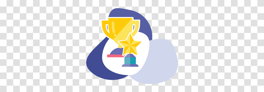 Achievement Creative Little Wings Emblem, Trophy, Gold, Star Symbol Transparent Png