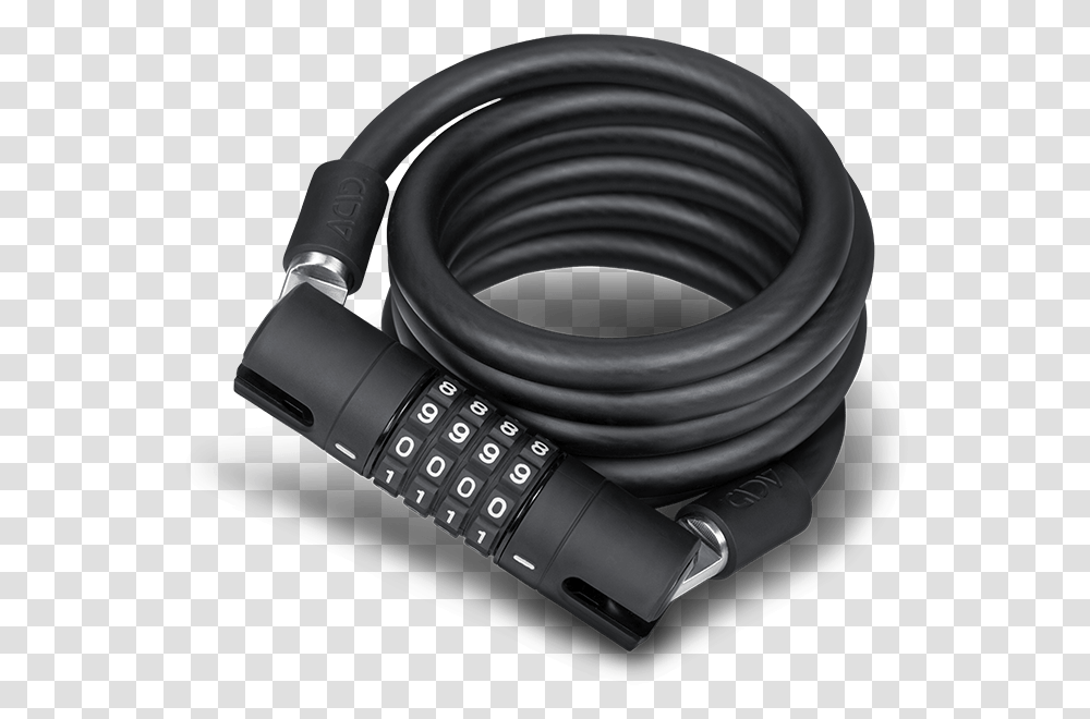 Acid Cable Combination Lock Corvid C180 Usb Cable, Wristwatch, Headphones, Electronics, Headset Transparent Png
