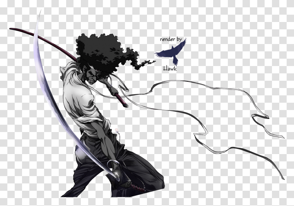 Ackerman Afro Samurai Afro Samurai Background, Ninja, Person, Human, Bow Transparent Png