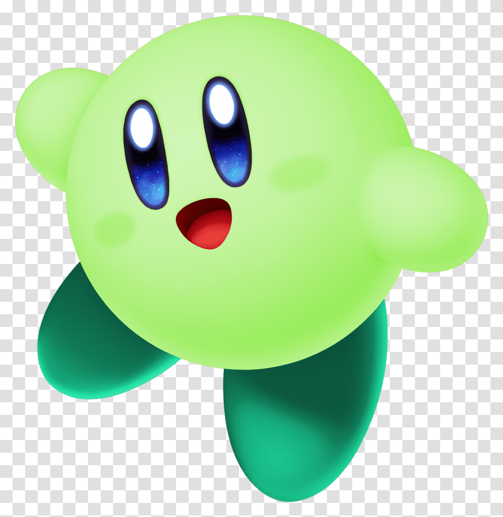 Acl Kirby Dream Ride Yellow Kirby Smash Ultimate, Green, Food, Alien, Toy Transparent Png