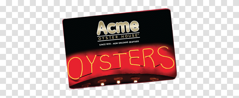 Acme Oyster House Life's More Fun With Seafood Orange, Light, Neon, Text, Motel Transparent Png