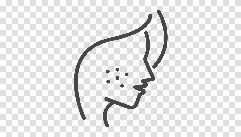 Acne Beauty Face Freckles Make Up Pimply Woman Icon, Plant, Tie Transparent Png