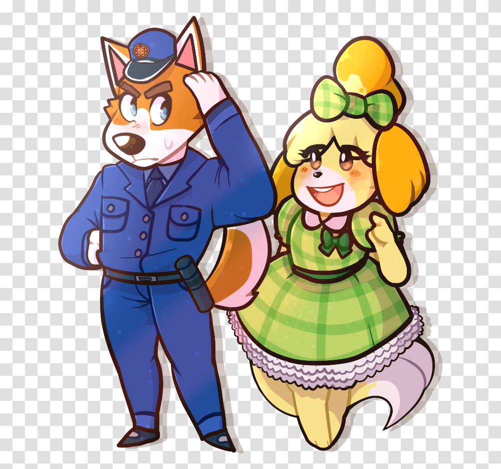 Acnl Isabelle And Copper Clipart Animal Crossing Isabelle X Copper, Performer, Person, Costume, Elf Transparent Png