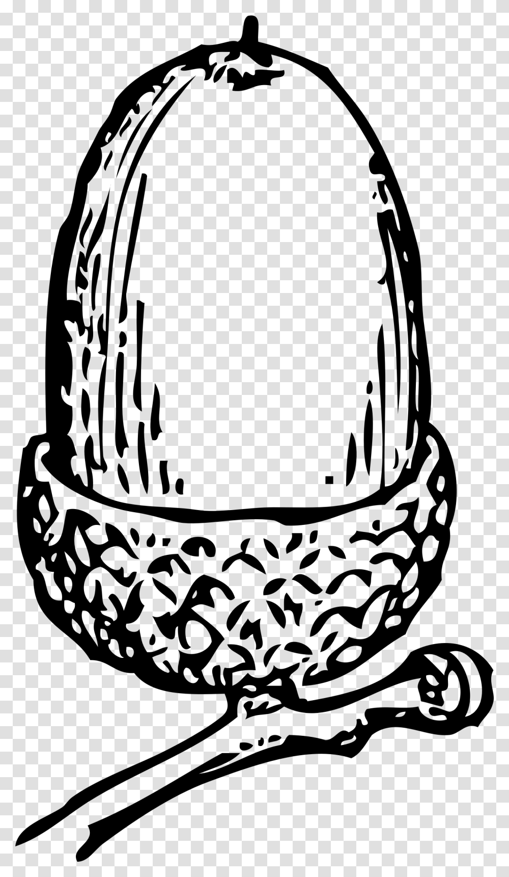 Acorn 1 Free Acorn Clip Art Black And White, Gray, World Of Warcraft Transparent Png