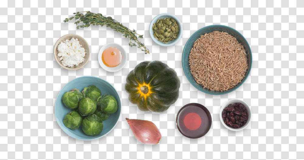 Acorn Squash Brussels Sprout Amp Farro Salad With Crispy Superfood, Plant, Egg, Vegetable, Produce Transparent Png
