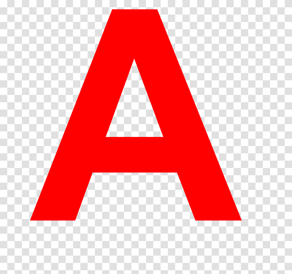 Acosta Red A Letter A Rood, Triangle Transparent Png
