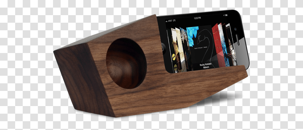 Acoustic Amp For Phone, Electronics, Wood, Mobile Phone, Cell Phone Transparent Png